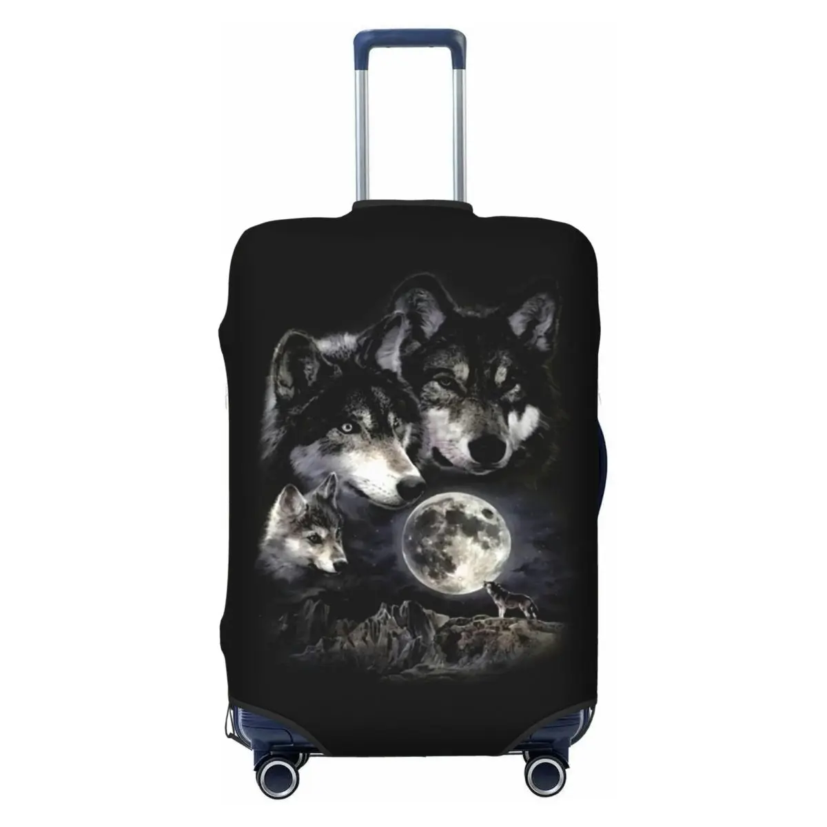 

Пользовательский Spirit Animal Wolf дорожный чехол для багажа эластичный защитный чехол для чемодана подходит для 18-32 дюймов