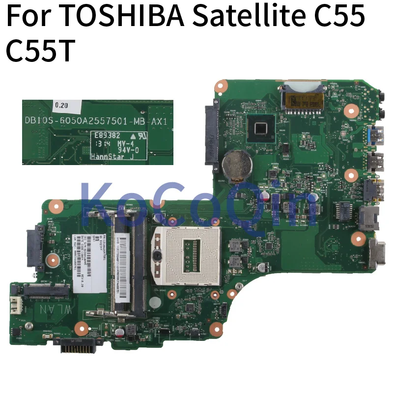

Материнская плата для ноутбука TOSHIBA Satellite C55 C55T, 6050A2557501 V000325140, DDR4, полностью протестирована