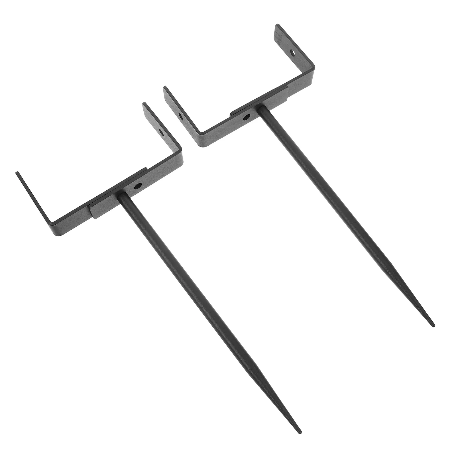 

2Pcs Adjustable Rain Gutter Downspout Brackets Heavy Duty Pipe Support Stake Black Longer Pipe Brackets Wide Gutter Bracket