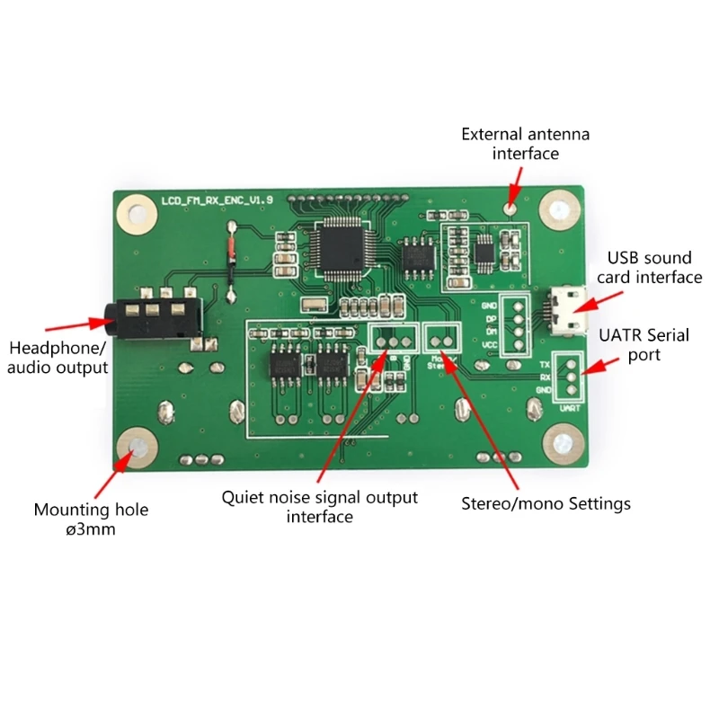 FM-Empfangsmodul Stereo PLL Digitalradio Wireless Audios Broadcast-Empfängermodul Digitalanzeige