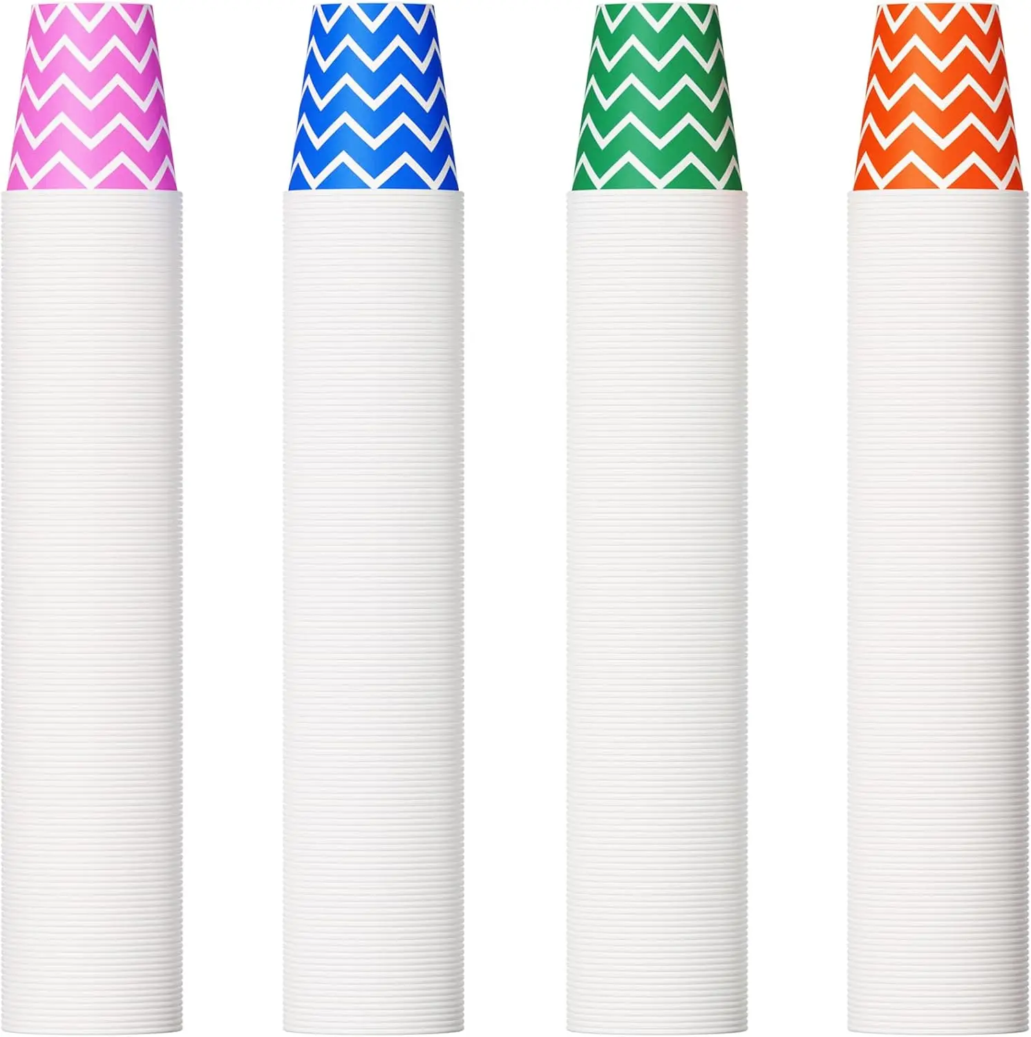 

500 Pack 5oz Multicolor Disposable Paper Cups, Small Mouthwash Drinking Cups for Parties, Travel, Events