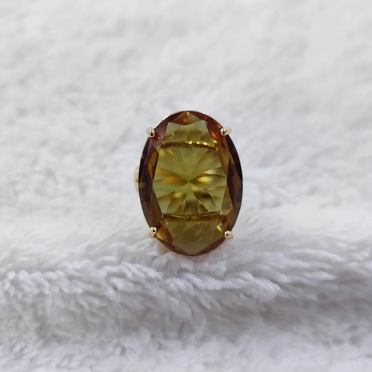 Türkischer Farbwechselnder Edelstein Sultanit Ornamente Ovaler Ring Mode Einfache Ringe für Damen Schmuck – Detail 12