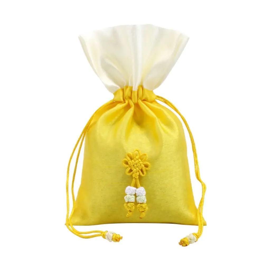 Chinese Knot Drawstring Storage Bag Spice Bag for Filled Fragrant Herbs Chinese Style Sachet Candy Bag Small Pouch