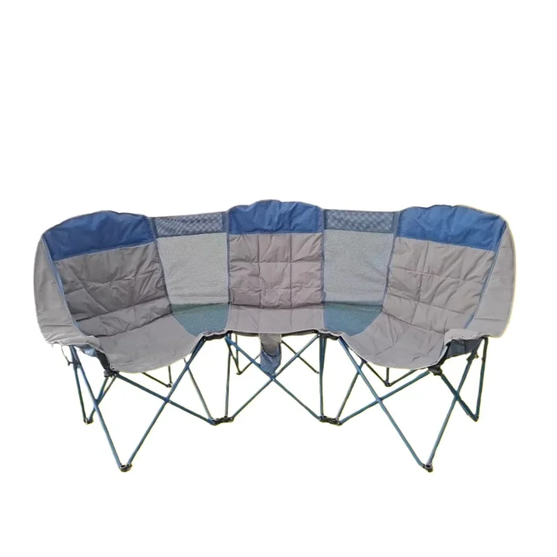 Compact Portable 3 Seater Folding Camping Chair for outdoor activities