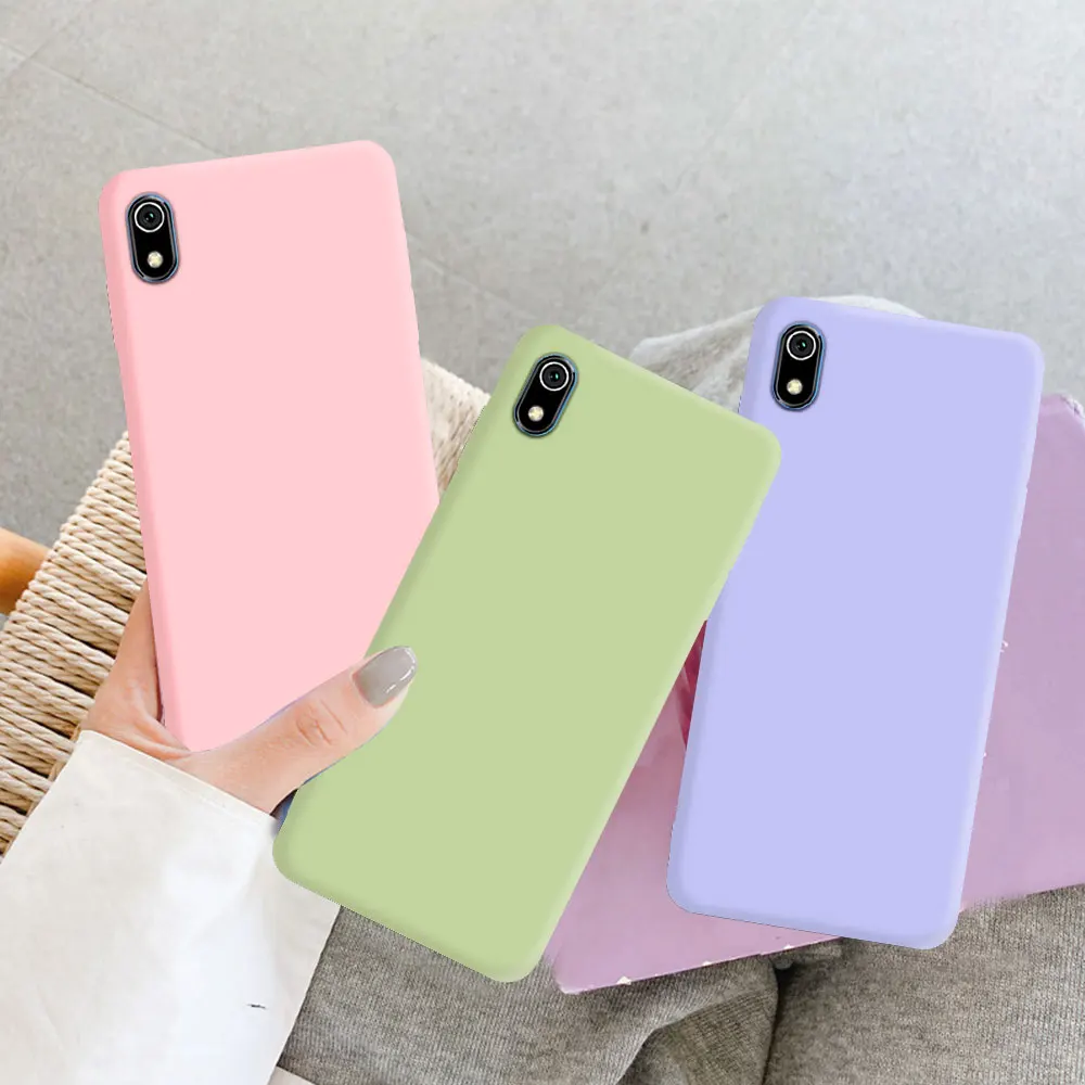 For Xiaomi Redmi 7A Case Matte Silicone Back Cover For Xiaomi Redmi7A Phone Cases For Redmi 7A Fundas Coque