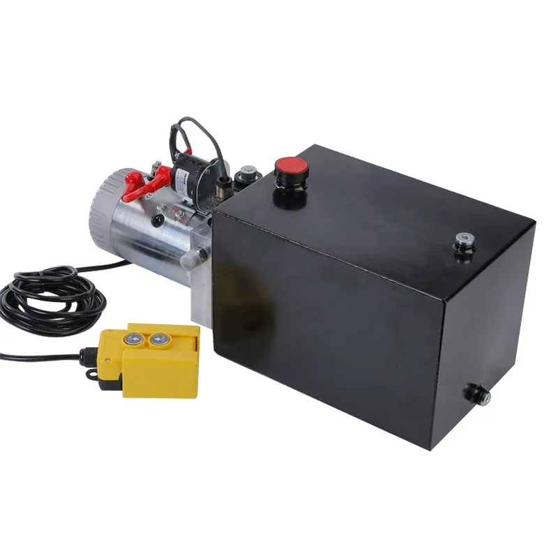 For Electric Remote Control Lifting Power Hydraulic Unit Oil Single Action Dump Trailer Flat Truck DC Power