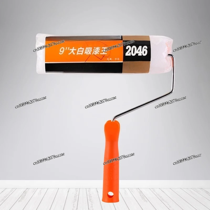 فرشاة دوارة للطلاء الداخلي والخارجي من اللاتكس، ملمس ذاتي العلامات، فرشاة طلاء دوارة رقيقة وموحدة #6