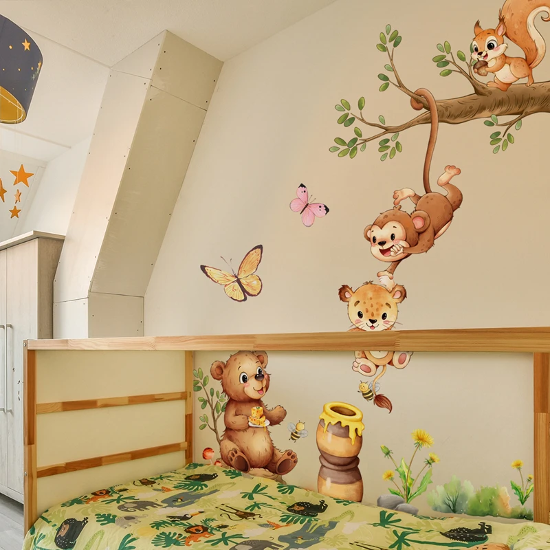 Ramas de animales lindo mono m - Kids Educational Posters reseña y precio