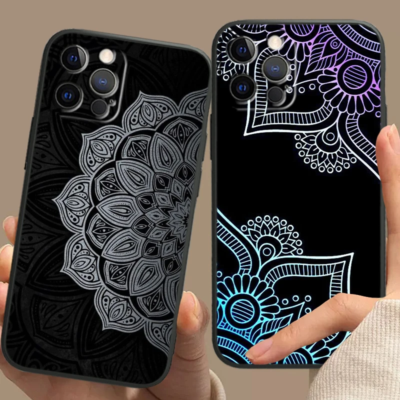 Luxury Radhaman Art Silicone Black Soft Phone Case For Apple iPhone 15 14 13 12 11 X XS XR 8 7 6 6S Pro Plus Max Mini