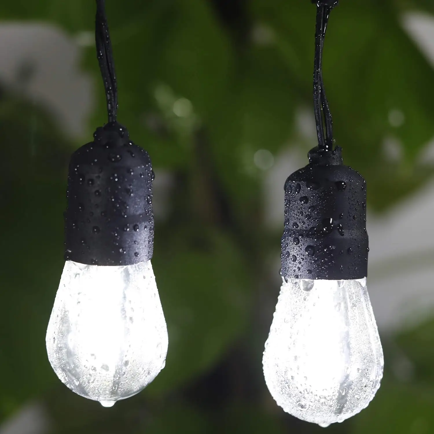 Patio Lights LED 150FT Waterproof, Shatterproof, Commercial Grade, Vintage Edison Backyard Patio Warm White