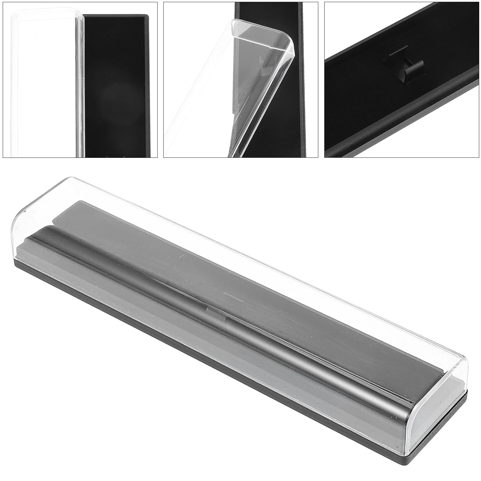 

10 Pcs Pen Container Box Packaging Ballpoint Pens Rectangular Case Pencil Holder for Plastic School Black