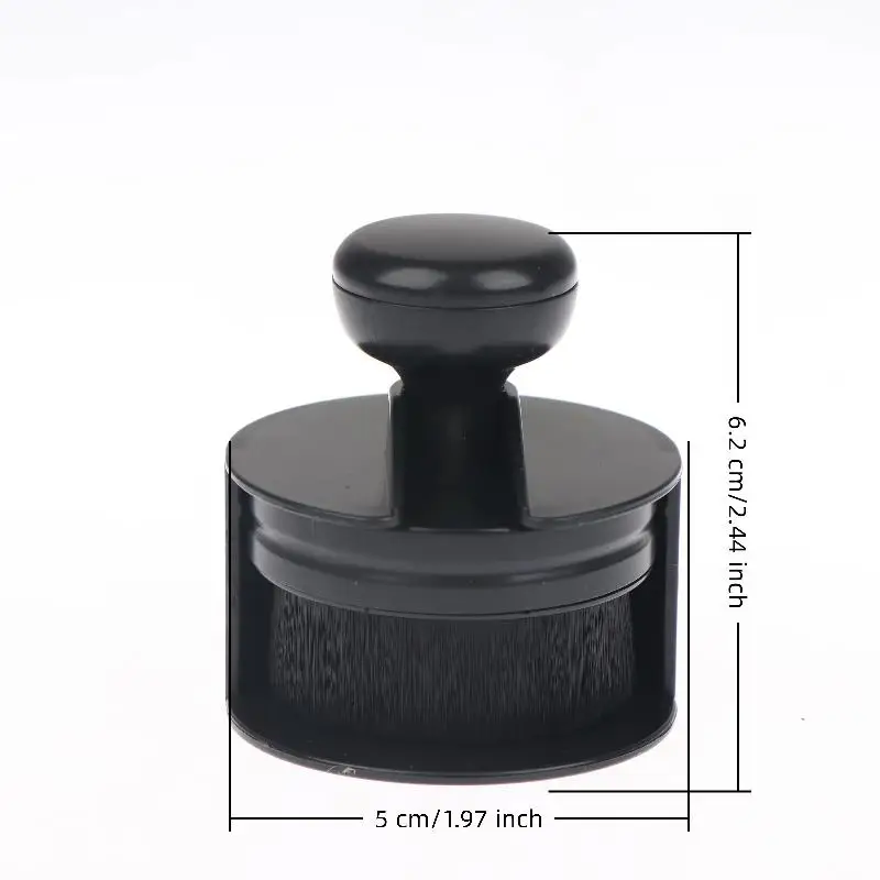 Auto Wheel Detailing Brush Ergonomic Round Handle with Storage Rack for Car Inner Tire Rim Dust Dirt Removal