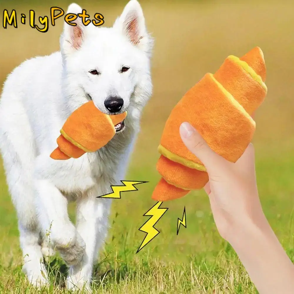 

Wear-resistant Cute Dog Plush Toy Creative Funny Pet Sound Making Toy Durable Soft Pet Chew Toy Puppy