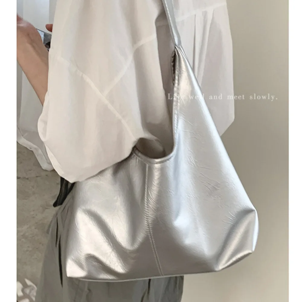 

Korean Version Large Capacity Underarm Bag For Women New High-End Texture Tote Bag Versatile Commuting Shoulder Bag Fashion