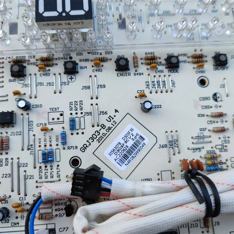 nuevo para el panel de visualización del aire acondicionado. 30563078   unidad de gabinete D303F3E tablero de botones de control