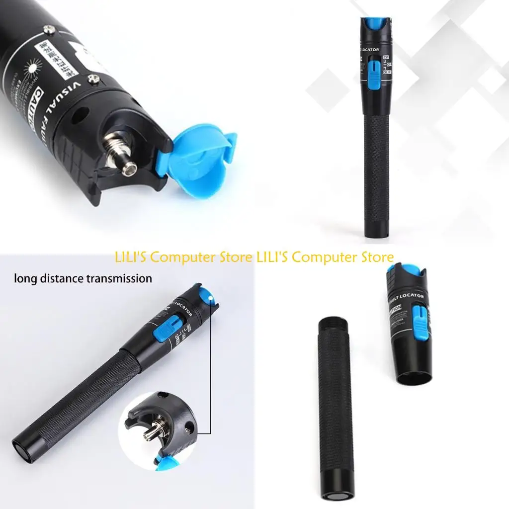 

A52B Ручка для обнаружения неисправностей оптического волокна 5 км Визуальный локатор неисправностей 1 Гц 1 мВт 17,5x2,6 см