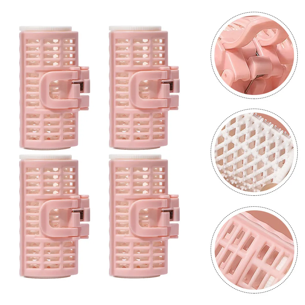 

4Pcs Hair Curler Clips Creative Hair Rollers Safe DIY Hairstyling Tool Natural Curling Air Bang Roller for Women Gift