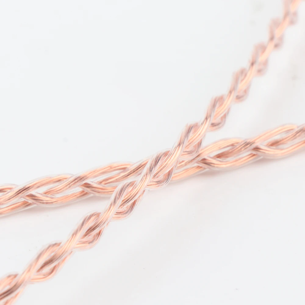 3Cu 3core weaving OCC Copper speaker Wire Teflon RCA Cable hifi audio interconnect cable wire audio video extend single wire