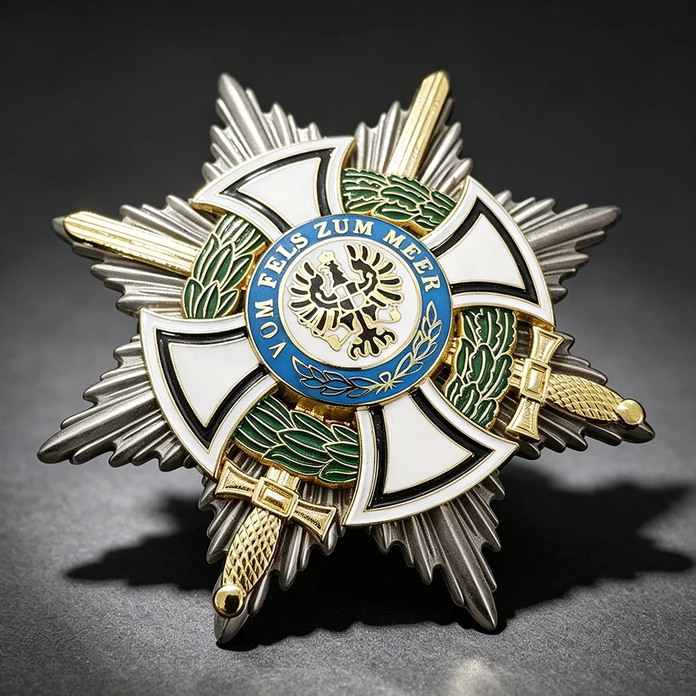 Germany Prussia Royal Cross Pin Badge History Bcollection Badge Medal