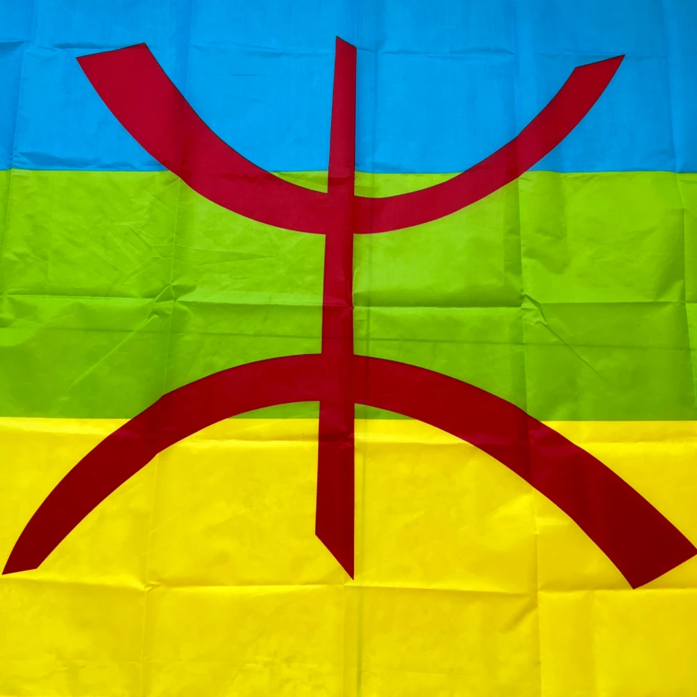 Berber flag 90*150cm Berber flag High quality polyester hanging North African flag Amazigh flag for home outdoor decorative flag