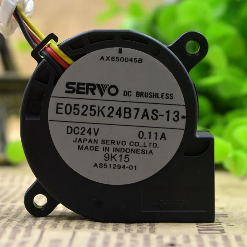 

Новый вентилятор для SERVO E0525K24B7AS-13 5025 24 В 0,11 А турбовентилятор охлаждения 50*50*25 мм