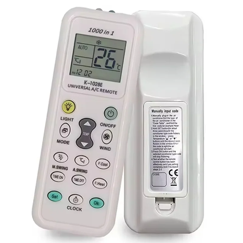 1000 In 1 LCD Air Conditioner Remote Home AC Controller Home AC Remote Control For Sharp Panasonic Sanyo Hisense Hicon Tool Kit