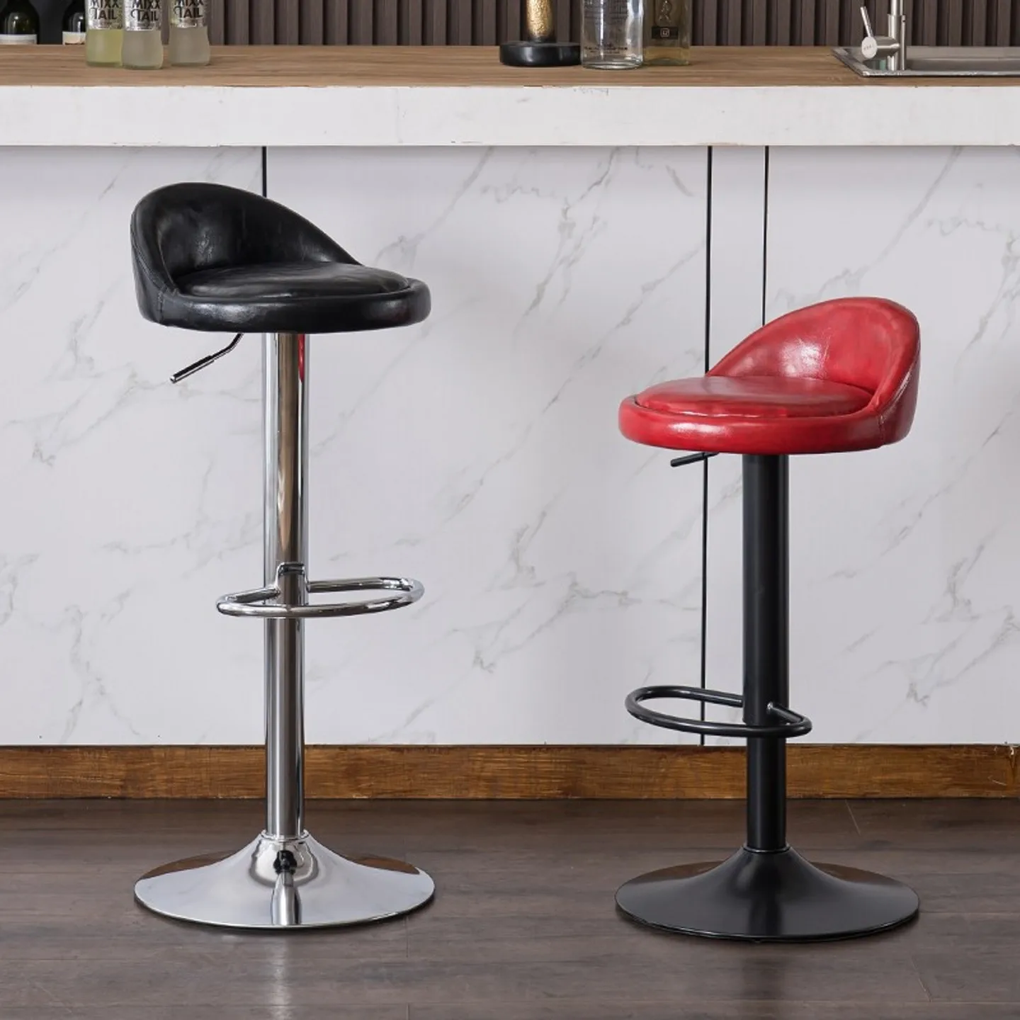 Modern Simple Bar Chairs Nordic Creative Swivel Height Adjustable High Stool for Reception Desk Bar Furniture Sillas FYBC
