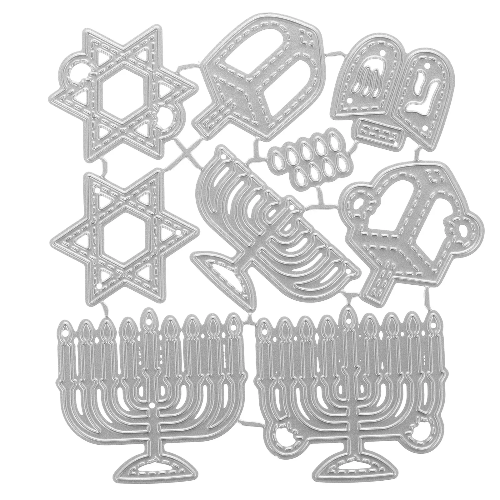 

Metal Cutting Dies High Carbon Steel Craft Supplies Embossing Stencils Card Making Scrapbooking Tools Hanukkah Decor DIY