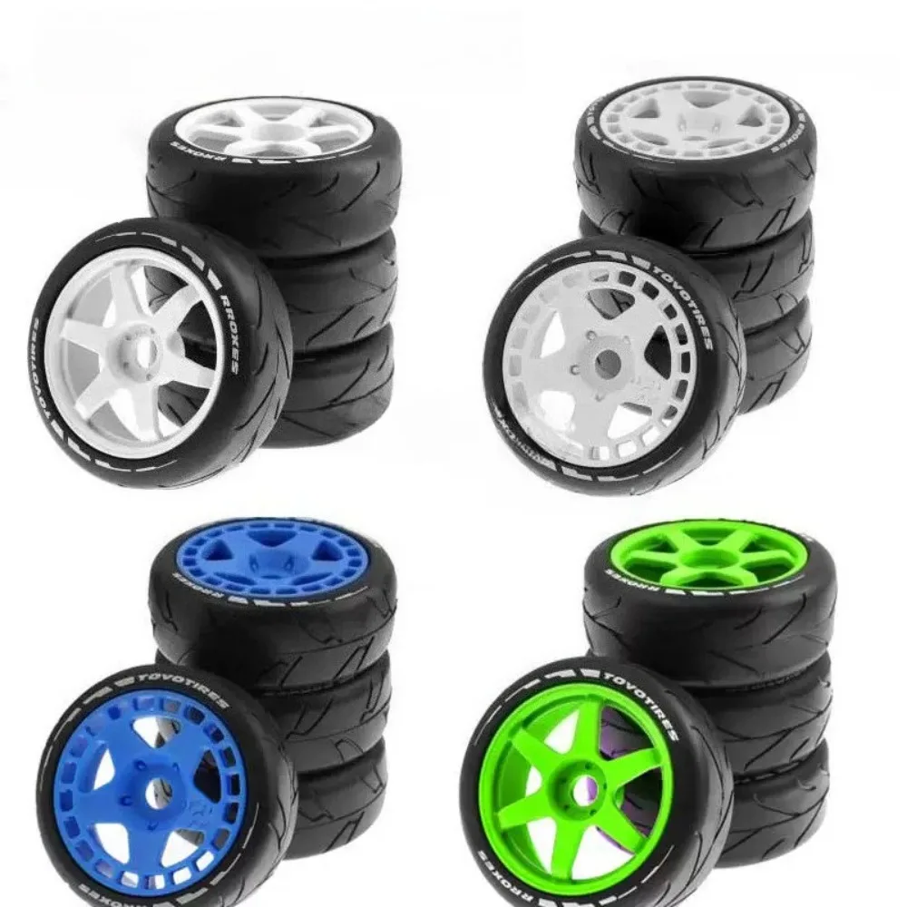 1/8 RC Remote Control Rally Car Tires and Wheels Simulation Model Car 17mm Combined Tires Electric Toy Parts