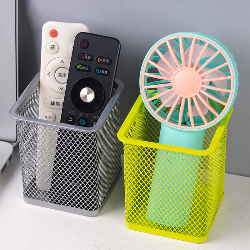 

Многофункциональный круглый/квадратный сетчатый горшок для ручек, многоцветный держатель для ручек, аккуратный органайзер для канцелярских принадлежностей, органайзер для хранения карандашей