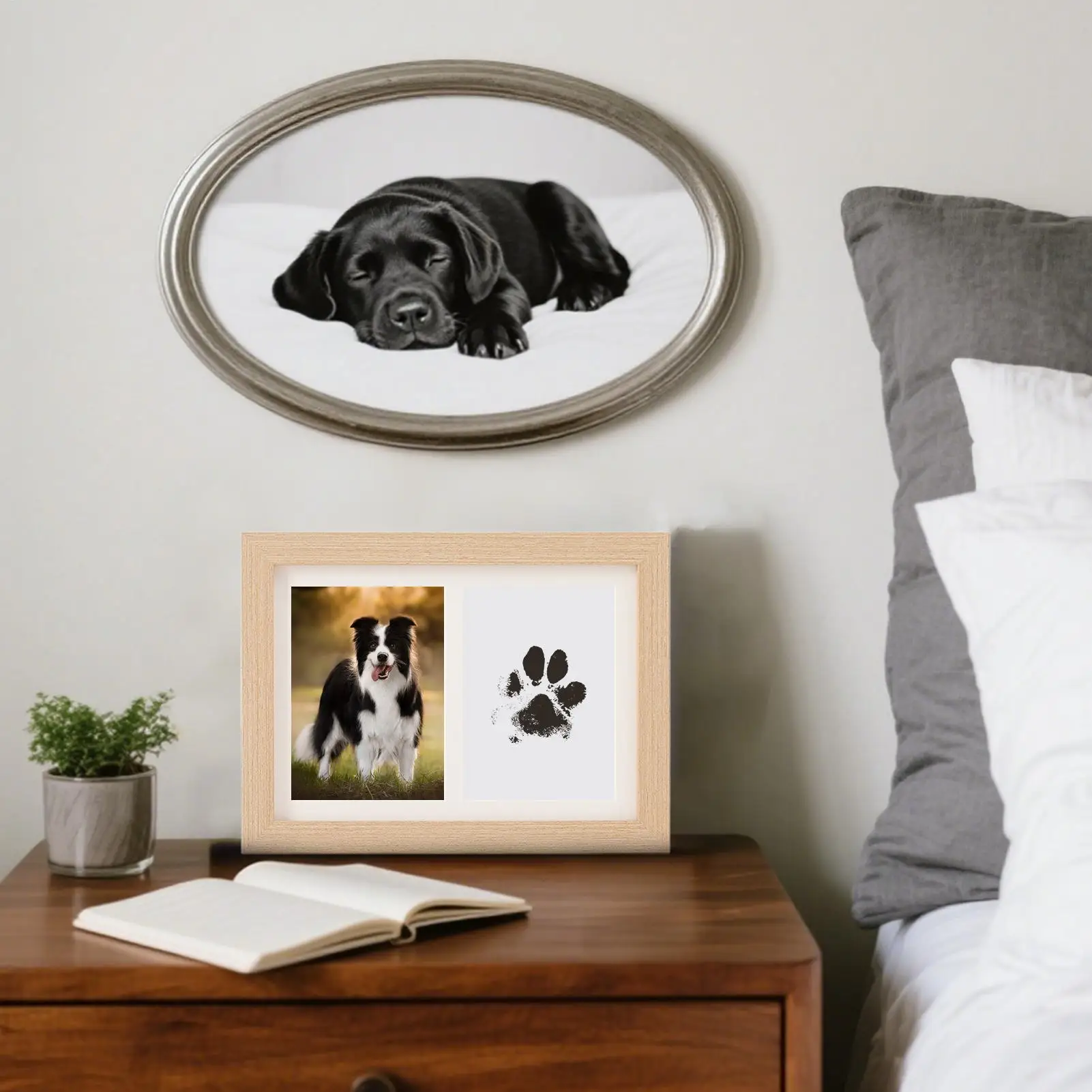 Dog Paw Print Kit Pet Pawprint Keepsake Kit Kitten Pawprint Keepsake For Home Decor Lovers Expression Enthusiasts Bookcase