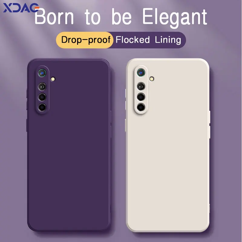 

Original Square Liquid Silicone Mobile Case for OPPO K5 Realme X2 XT OPPOK5 RealmeXT Lens Protective Shockproof Soft Phone Cover