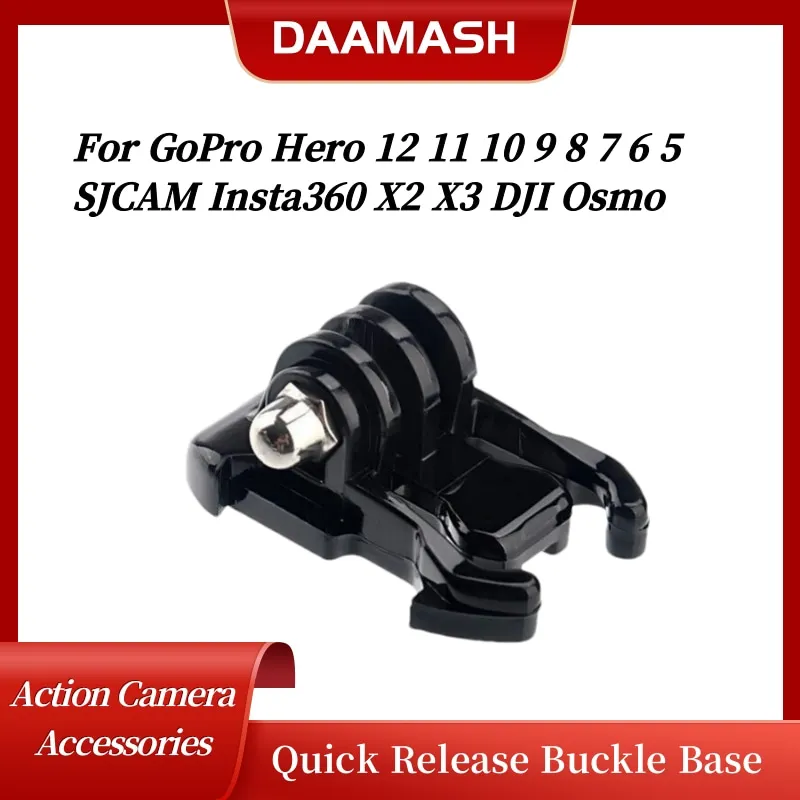 Quick Release Buckle Base Screw Action Camera Accessories For GoPro Hero 12 11 10 9 8 7 6 5 SJCAM Insta360 X2 X3 Osmo