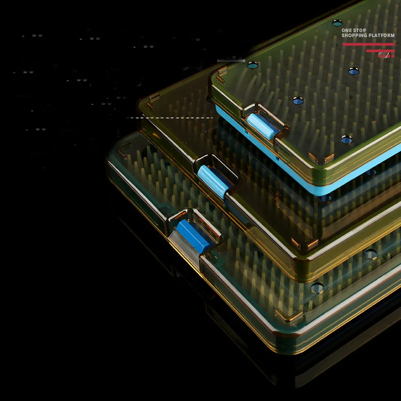 Caja de esterilización para microinstrumentos oftálmicos, caja de almacenamiento de silicona para herramientas resistentes a altas temperaturas y a presión para ora
