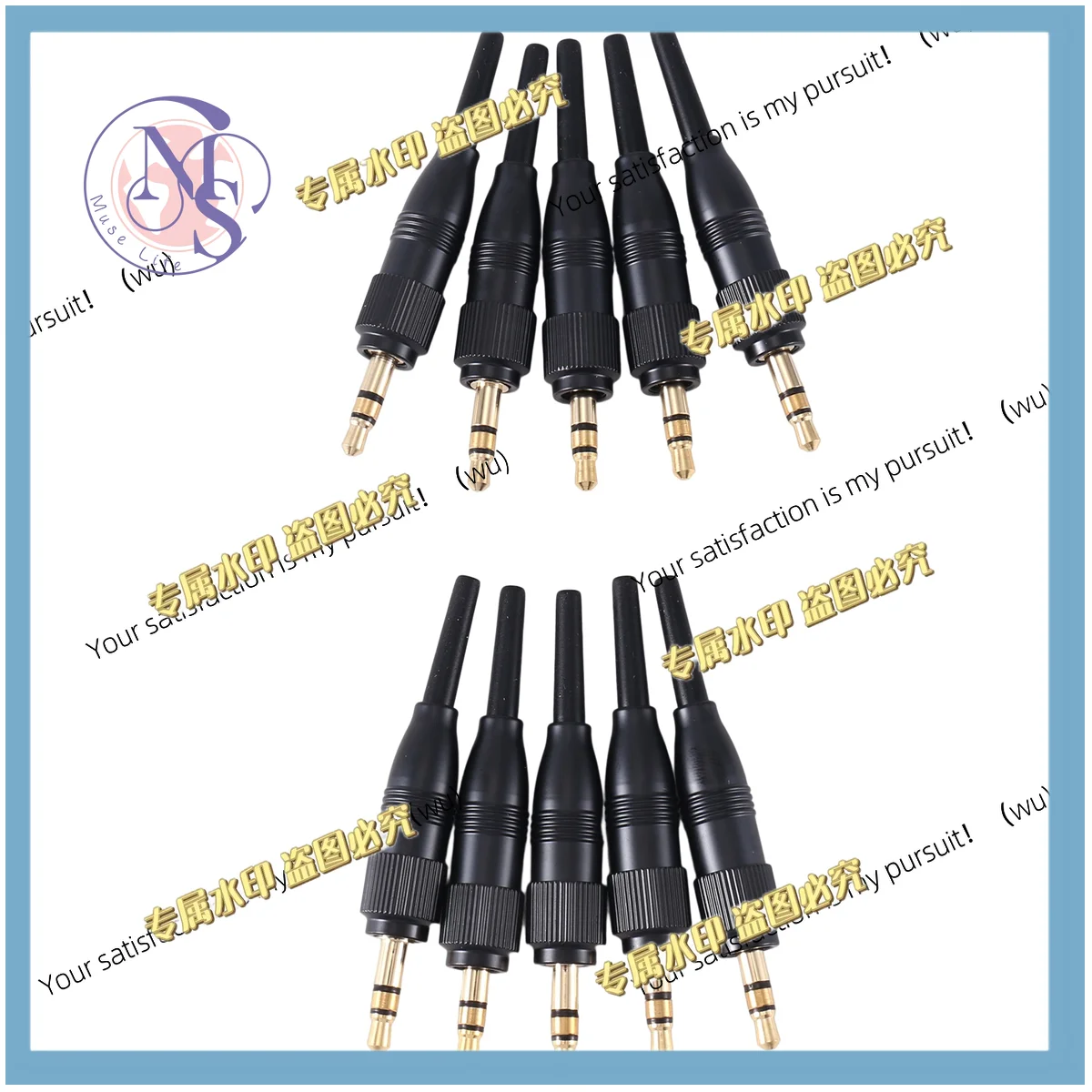 10Pcs 3.5mm 1/8 Inch Stereo Screw Audio Lock Connector for Sennheiser for Sony D11/V1/P03 Microphone Spare Plug Adapter