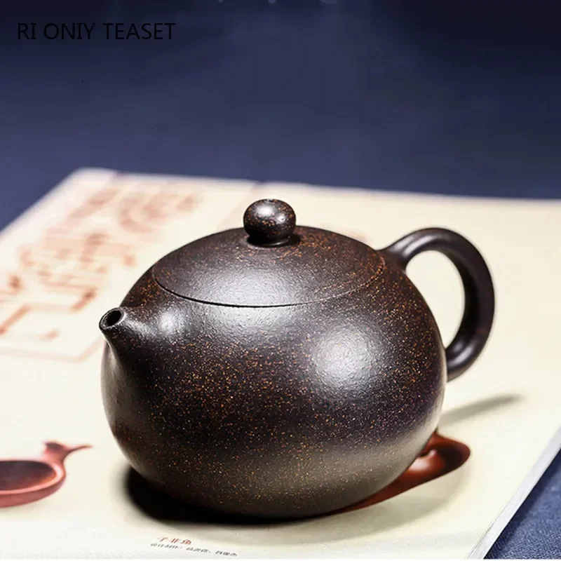 

Yixing Purple Clay Teapot Famous Handmade Ball Hole Filter Xishi Tea Pot Chinese Authentic Zisha Tea Set Kettle Customized Gifts