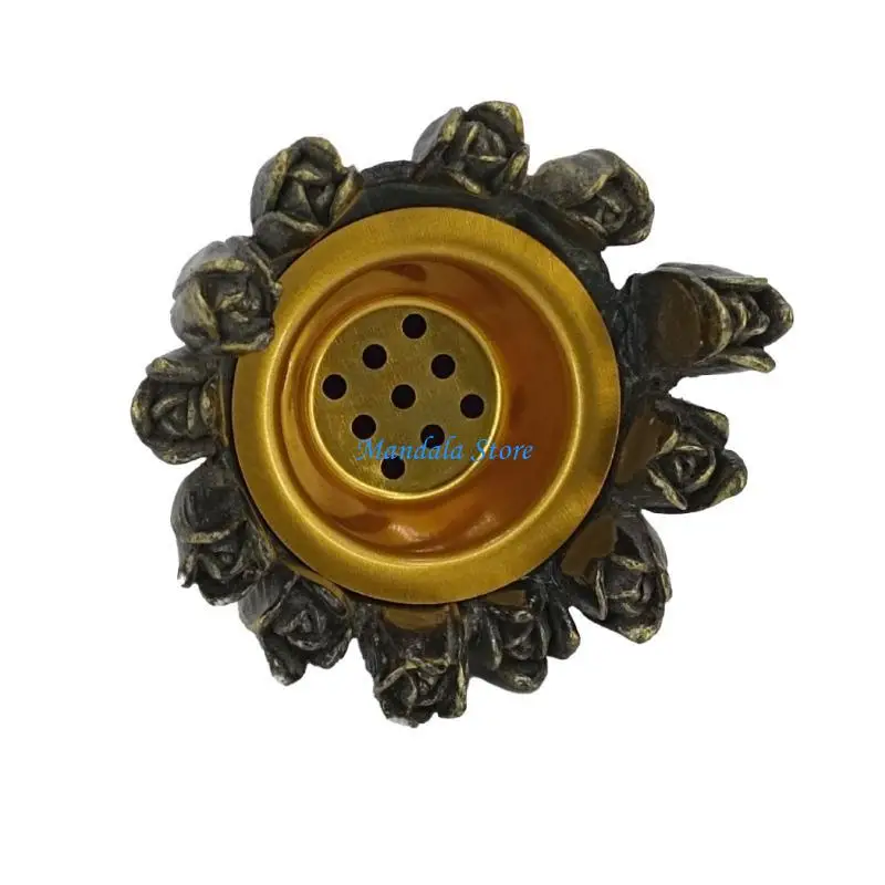 

U2JC Metal Censer Decorative Metal Censer Craft With Unique Flower Tree