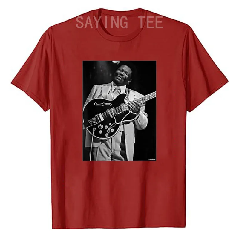 B.B. King of The Blues Live LA 1979 von Dick Barnatt T-Shirt Y2k Streetwear Kleidung Musikliebhaber Rock Punk Fun Grafik-Bekleidung T-Shirt – Detail 6