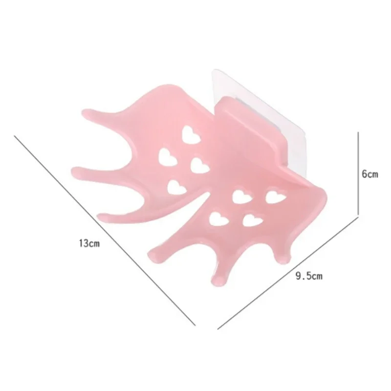 Soap Dish Maple Leaf Design PVC Punch-free Strong Adhesive Soap Dishs Bathroom Drain Soap Holder Rack Tray Accessories