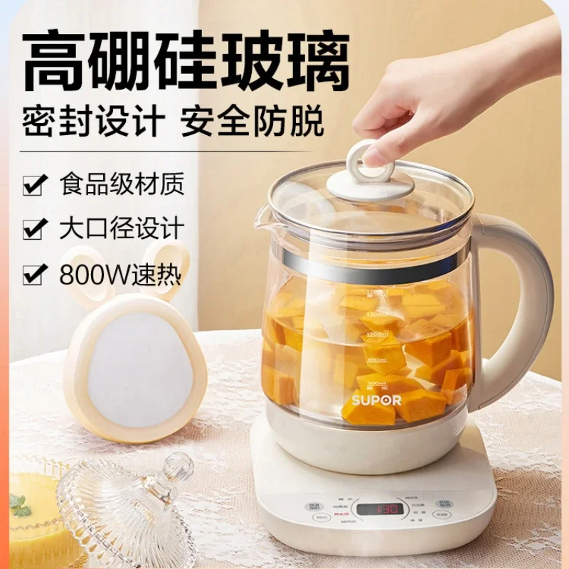 220V Multi-functional Glass Electric Kettle for Health, Tea, and Office Use