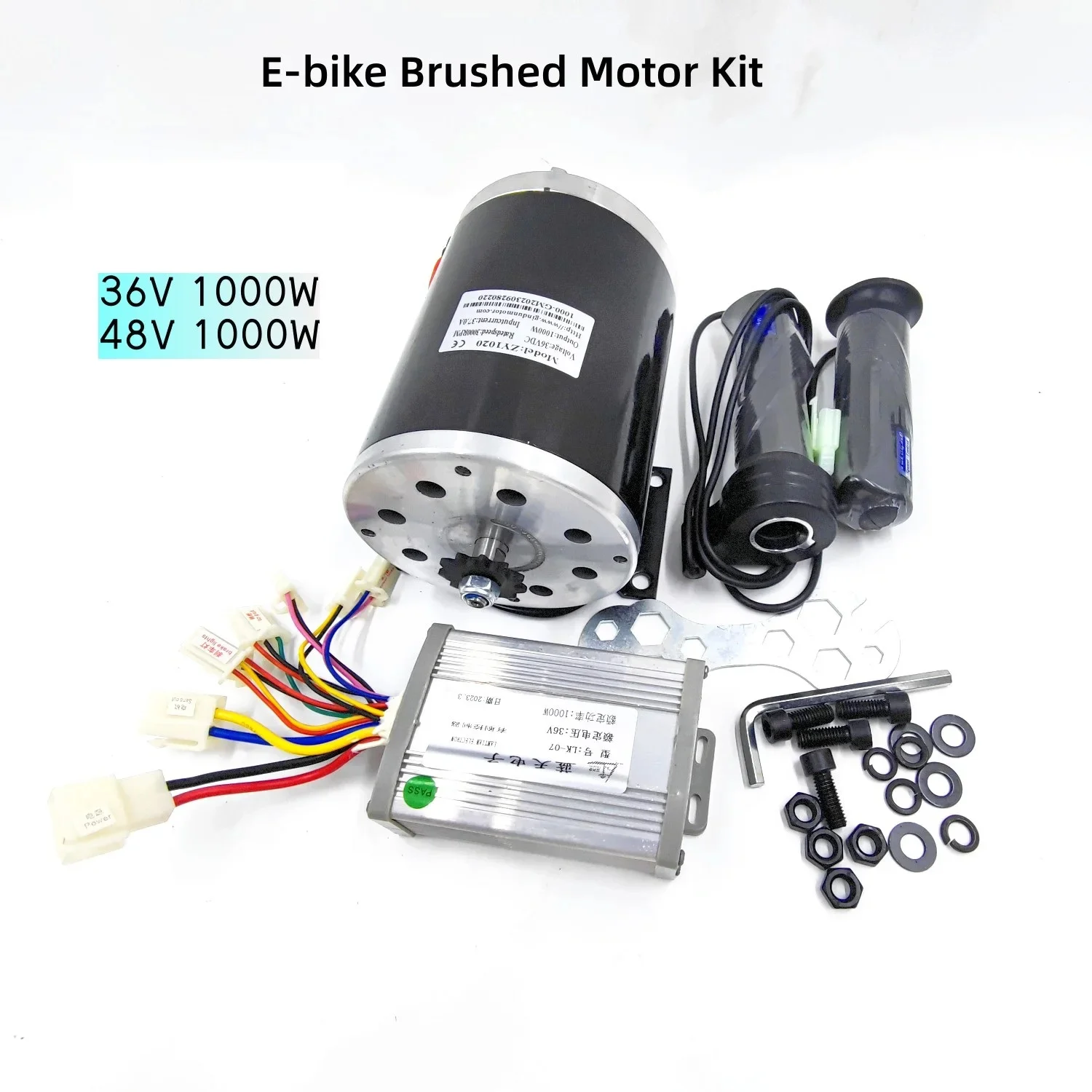 1000W 36V 48V DC Brushed Motor Kit Controller E-bike Conversion Kit Electric Bike Scoot