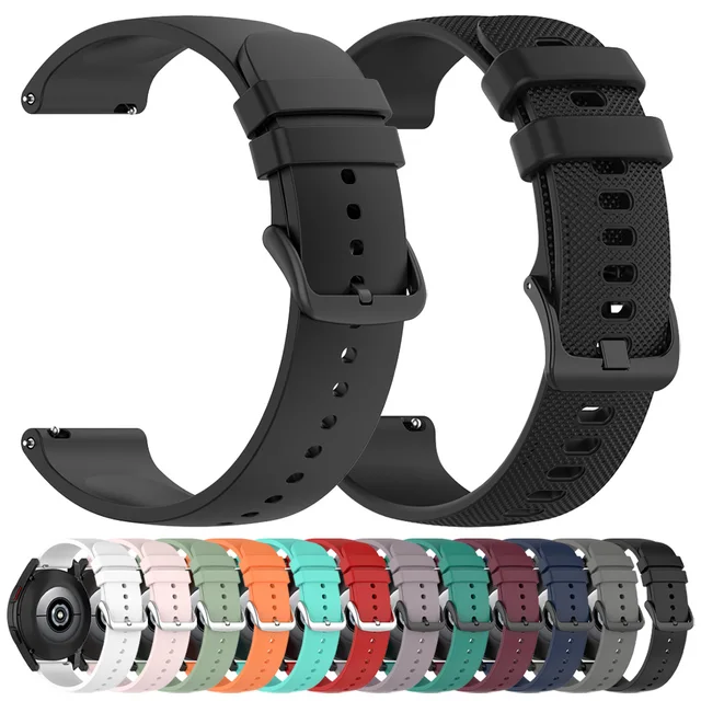 Sportowy silikonowy pasek 20 mm 22 mm do zegarka Garmin Venu 3 Band Forerunner 265 255 Music Vivoactive 4 do bransoletki Garmin Venu Sq 2