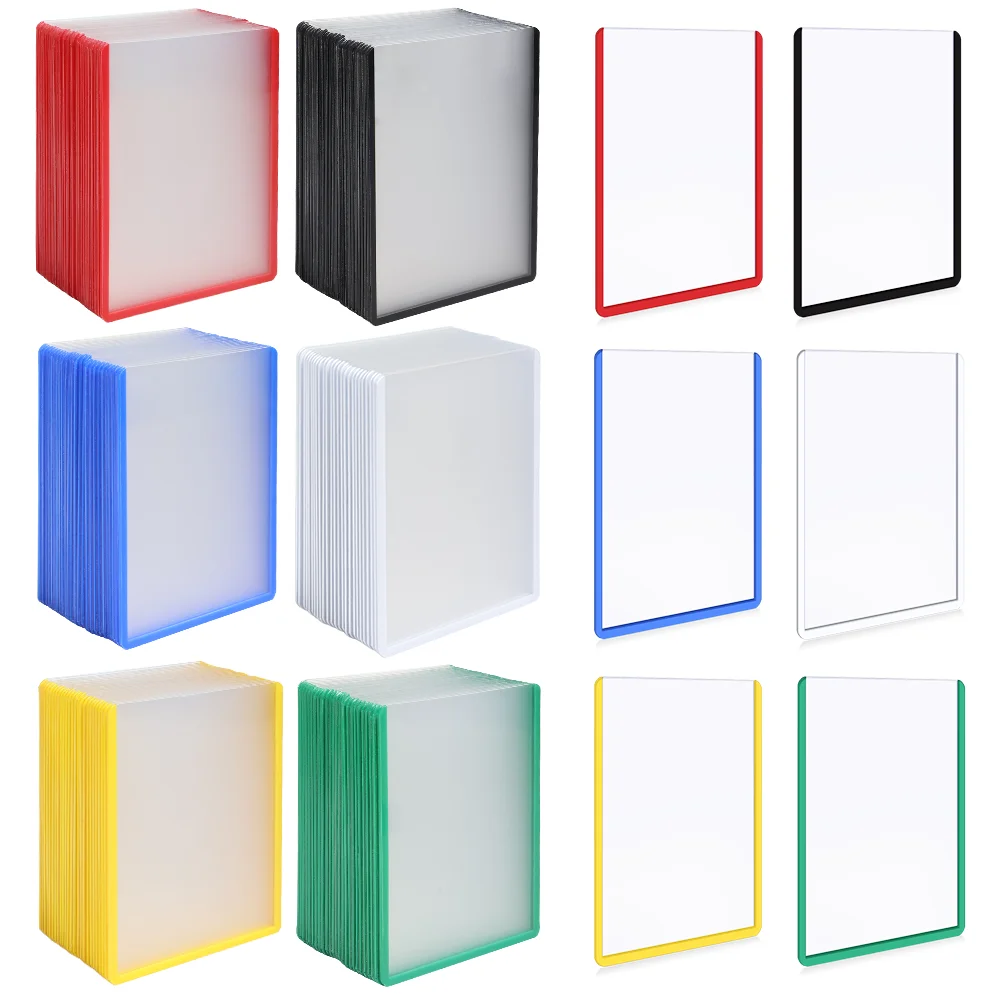 

25Pcs 35PT/Set Multi-color Card Sleeves Holder Game Cards TopLoaders PVC Hard Plastic Toy Top Loaders For Protectors