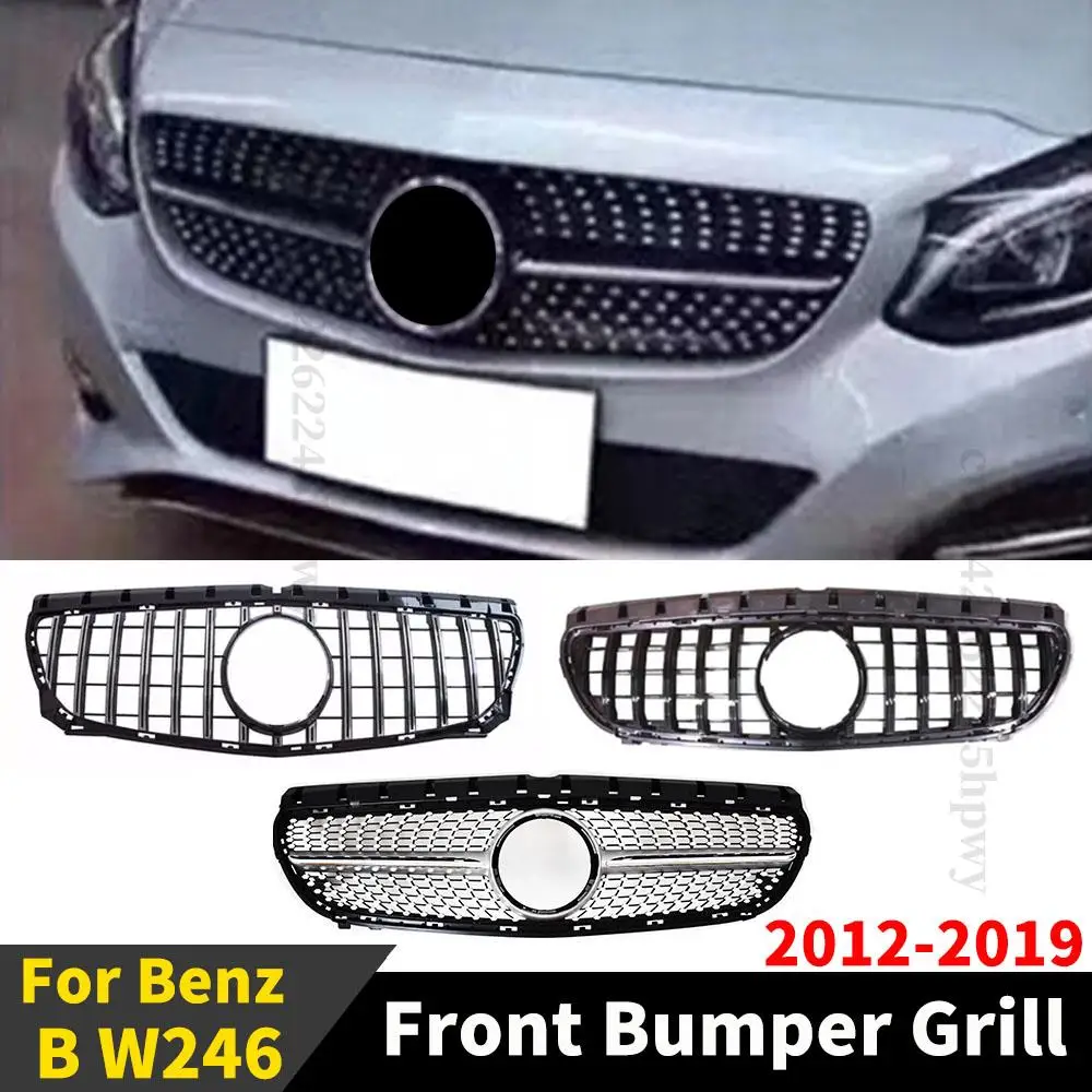 

High Quality Inlet Mesh Styling Front Grille Racing Grill Tuning Accessories Facelift For Mercedes Benz B class W246 2012-2019