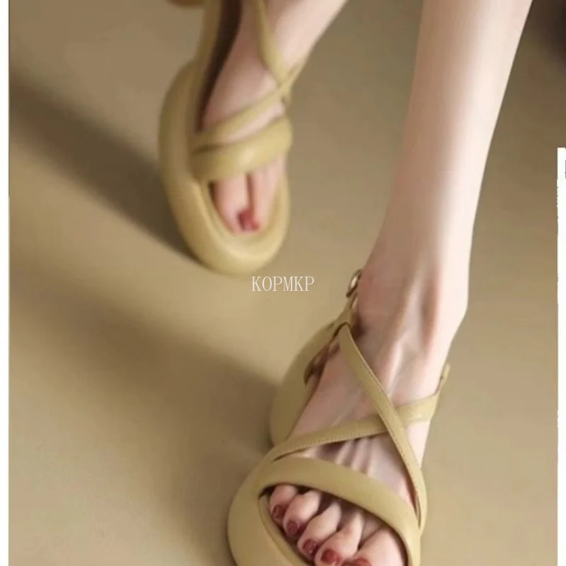 Platform Women Shoes 2023 New Summen Open Toe Sandals Casual Beach Slides Designer Slippers Women Sandals Buckle Strap