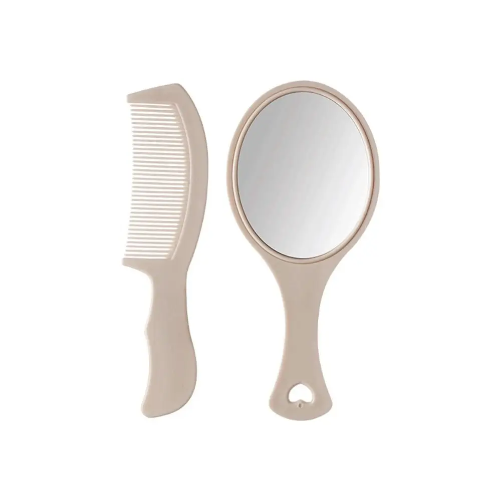 New Children's Anti-Static Hairdresser Comb Mirror Set Cute Handle Baby Comb Mirror Bathing Tool Baby Life Accessories