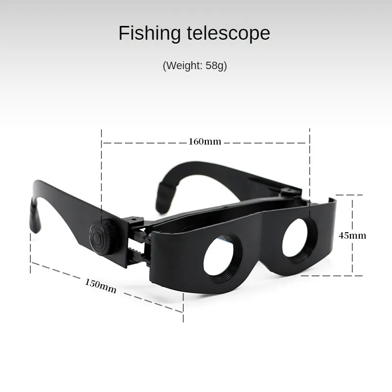 Outdoor Portable Fishing Telescope Eyeglass Style High Magnification and High-definition Low Light Night Vision Fishing Glasses