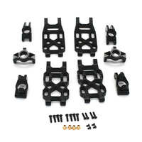 10Pcs Metal Upgrade Parts Kit Swing Arm Hub Carrier for VKAR Racing Bison V2 V3 VKAR Bison 1/10 RC Car Accessories,4