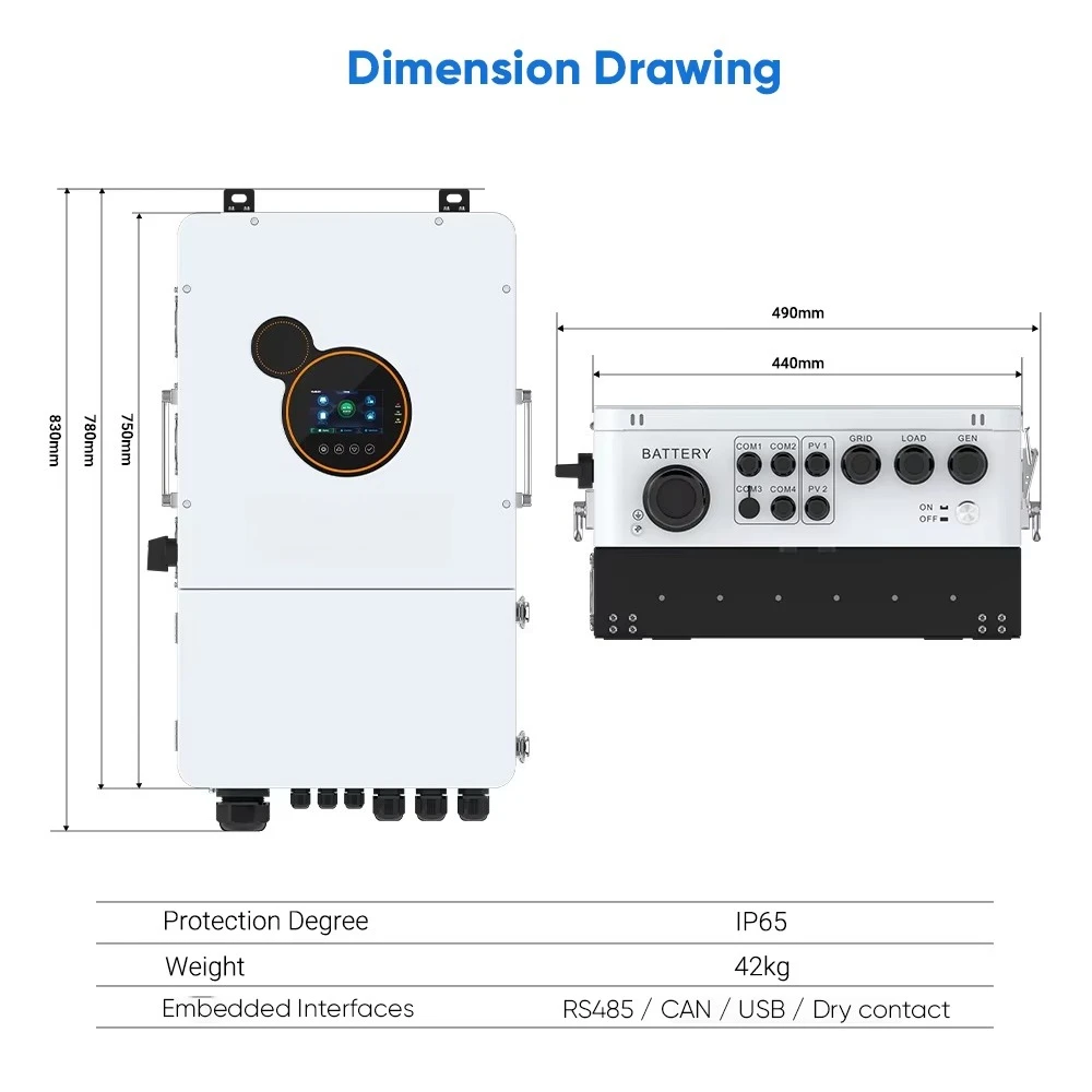 Lovsun Residential 8kW 10kW 12kW Hybrid Inverter Split Phase 110V 120V 220V US Version American UL   Solar Inverter