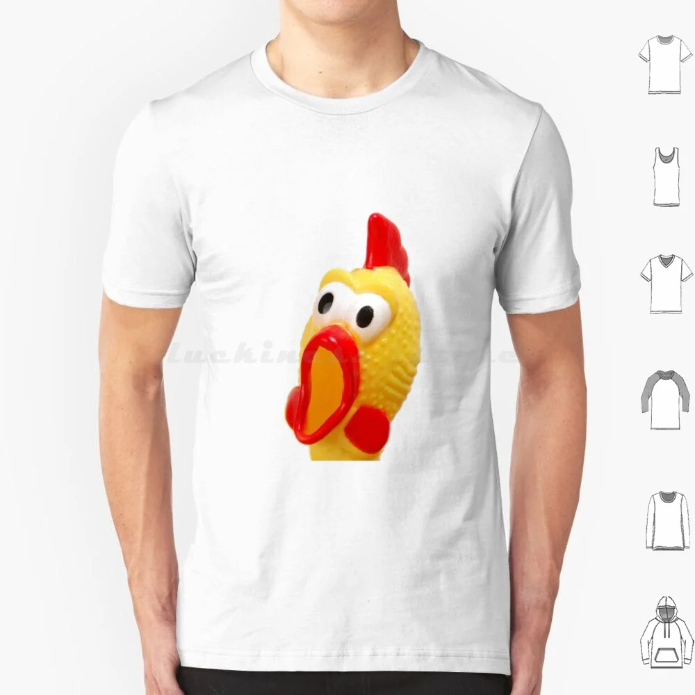 Rubber Chicken Funny Gag Gift Item T Shirt Cotton Men Women Diy Print Rubber Chicken Thrower Horror Host Sven Funny Gag Yellow